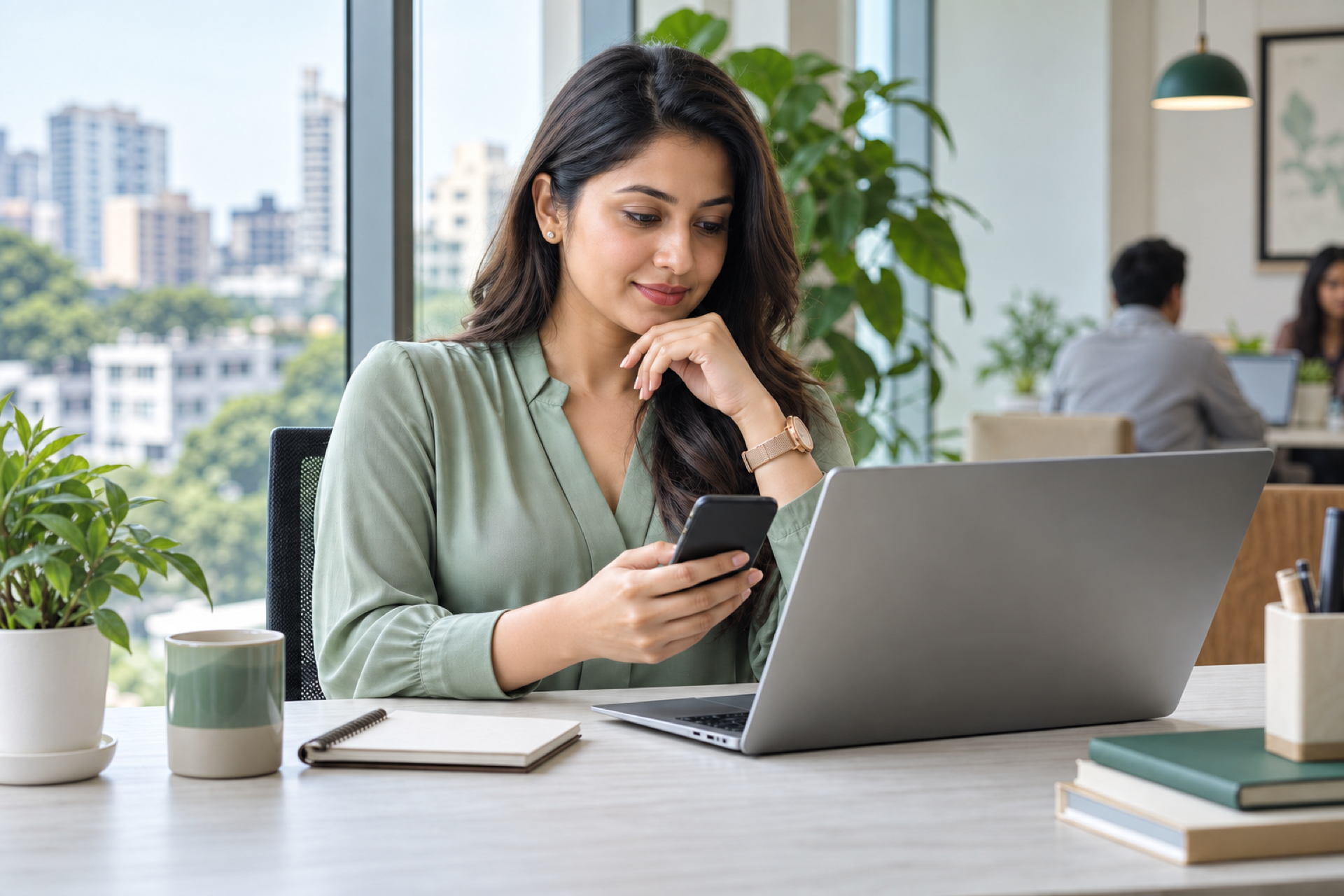 Bangladeshi investor reviewing investments on a laptop